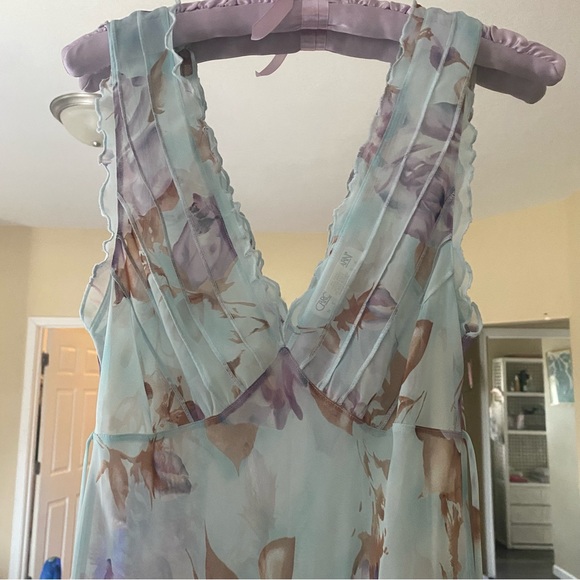 Carole Hochman Vintage Watercolor Sheer Gown - Picture 5 of 8